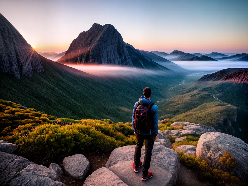 Como evitar o jetlag e aproveitar suas viagens ao máximo Fotos viajante sol nascer montanha energia