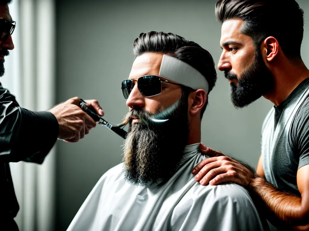 Fotos barbeiro corte barba profissional