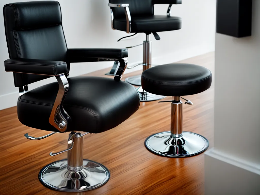 Fotos cadeira barbeiro moderna couro preto