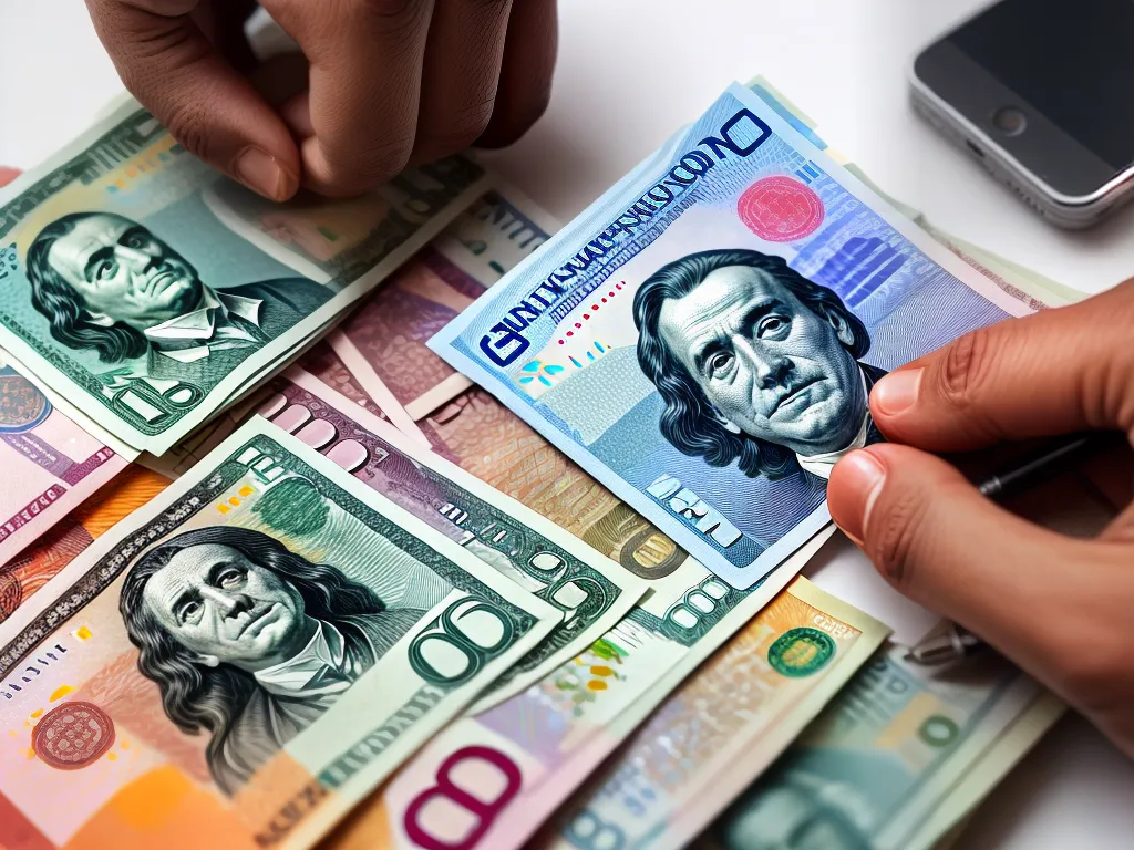 Fotos cambio moedas dolar euro libra iene