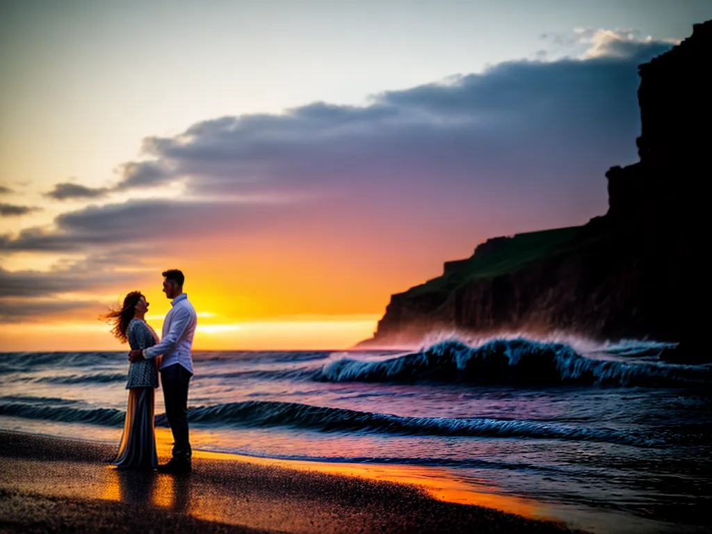 Fotos casal esma erico amor praia por do sol