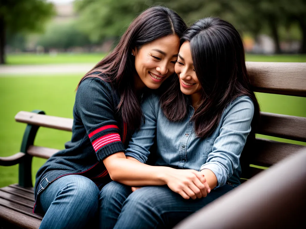Fortalecendo o relacionamento através de companheirismo e empatia 4 Fotos casal sorriso bondade banco