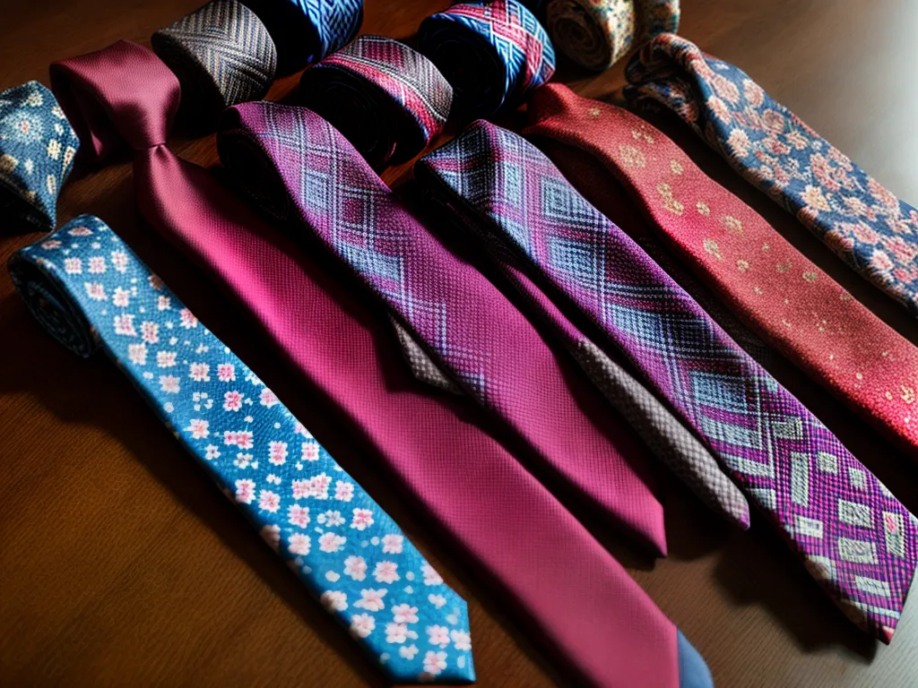 Fotos gravatas coloridas variedade estilos 1