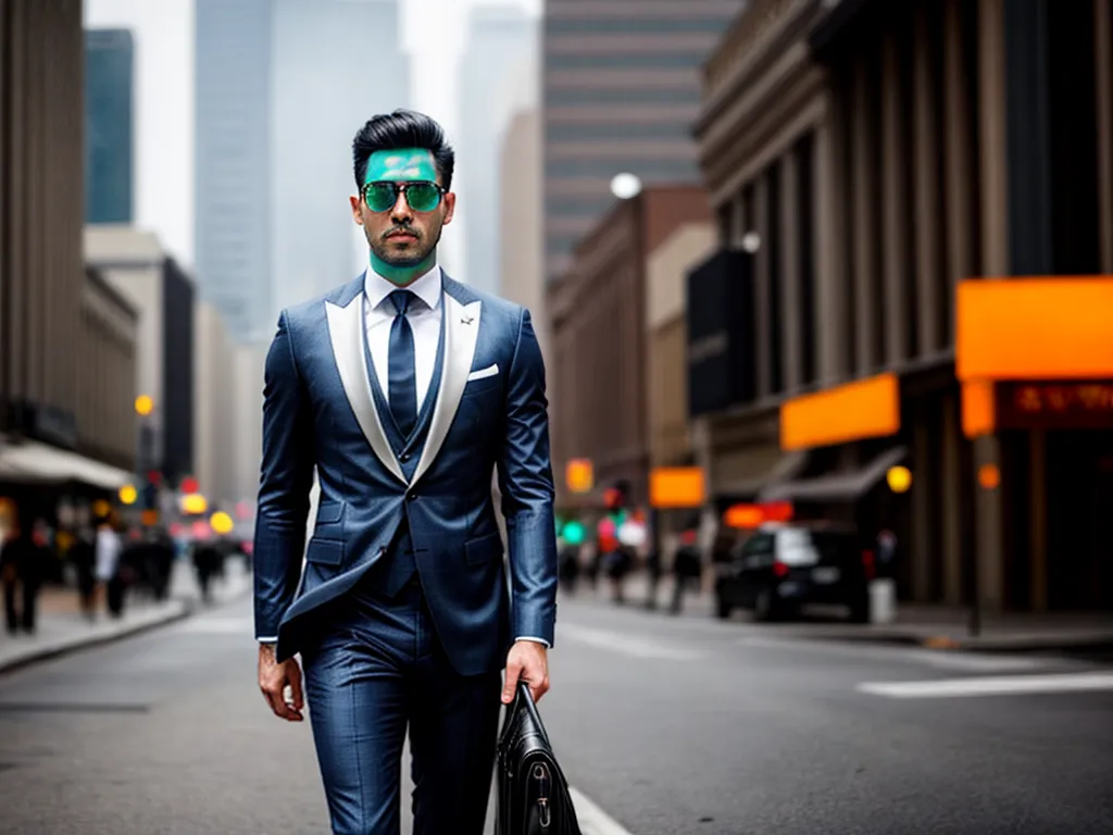 Fotos homem elegante rua traje sofisticado