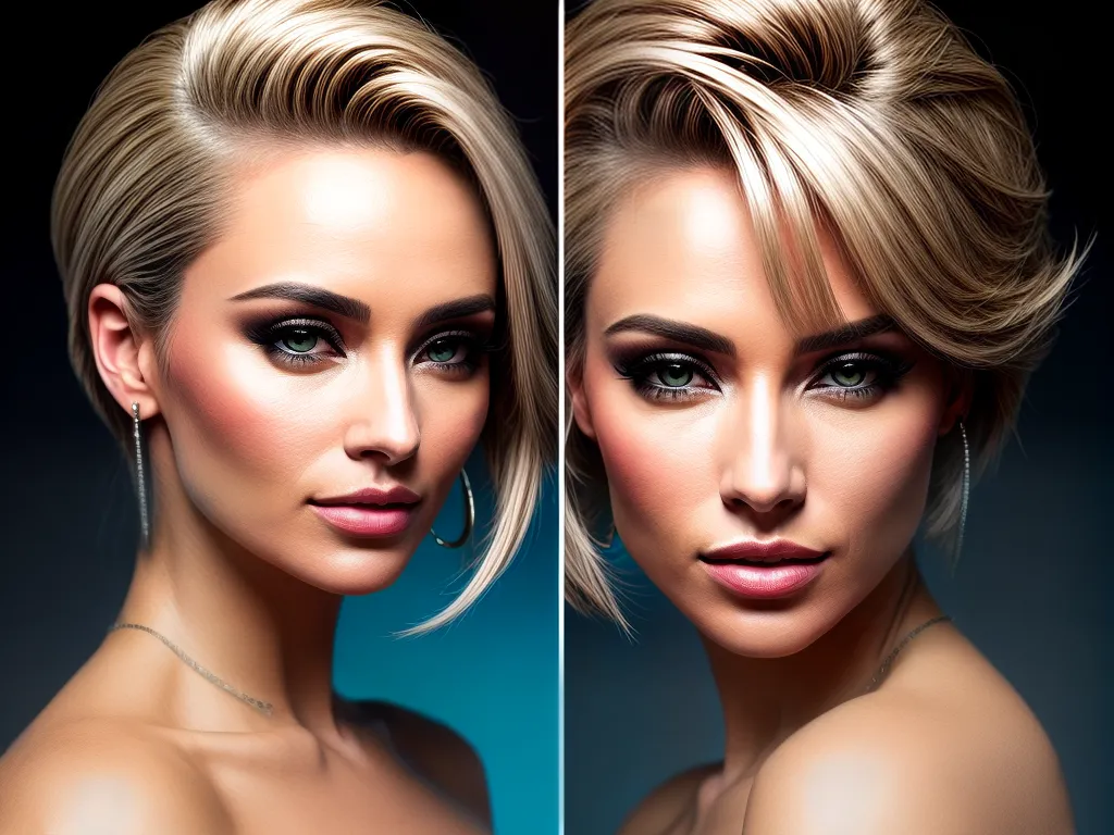 Fotos mulher varios penteados rostos