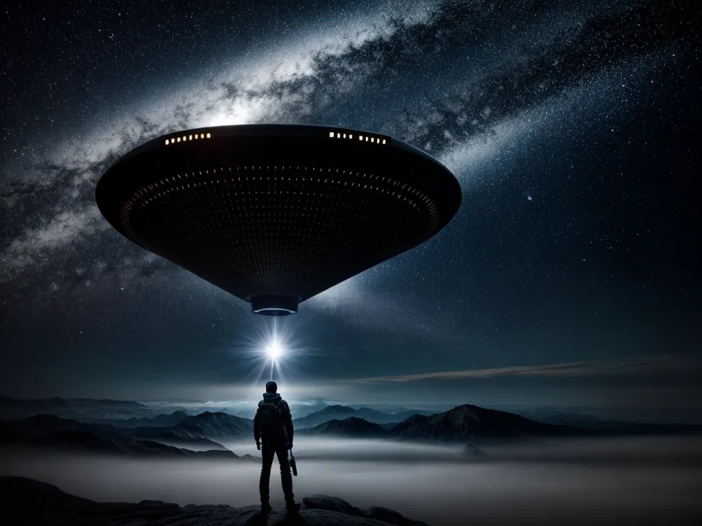 Fotos noite estrelada ufo misterioso ufologo