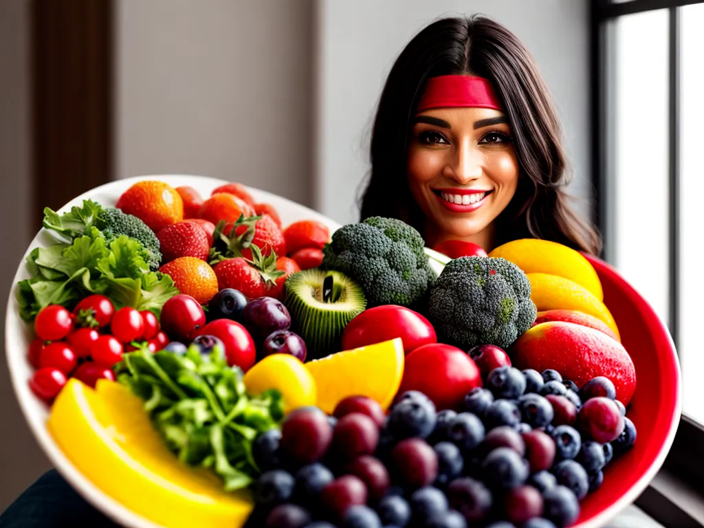 Alimentação saudável: o papel do nutricionista 1 Fotos nutricionista sorridente prato colorido 1