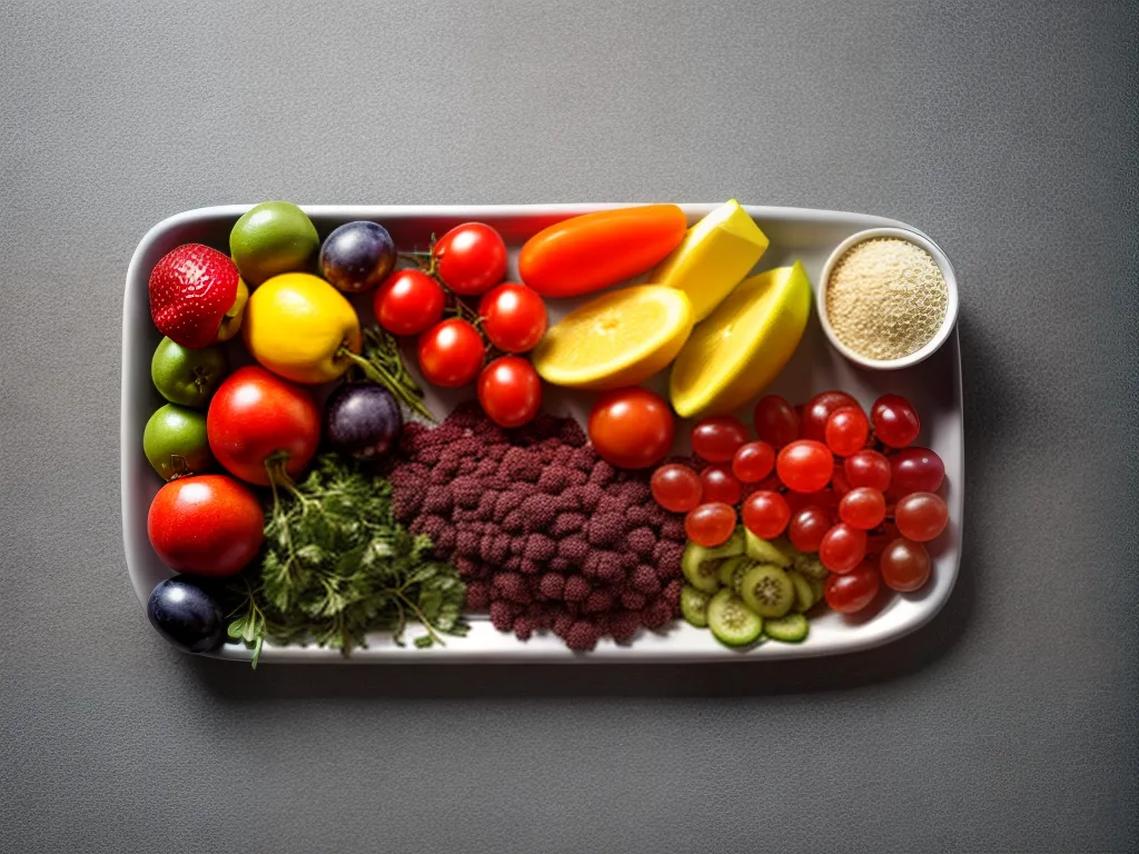 Fotos prato colorido alimentos saudaveis atividade