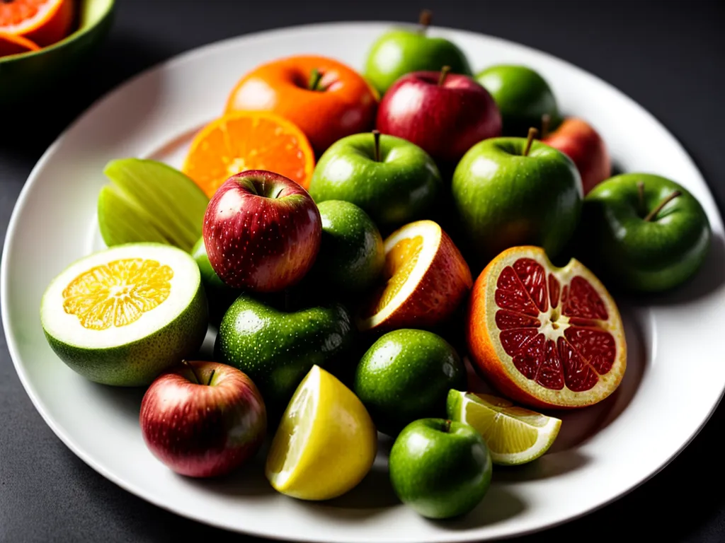 Fotos prato colorido frutas verduras saudavel