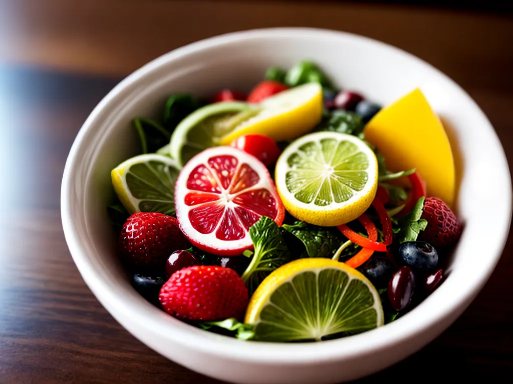 Fotos salada colorida nutritiva