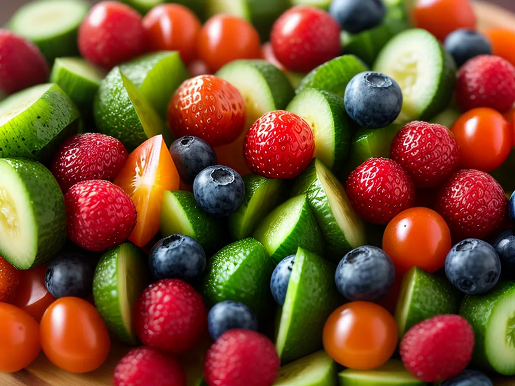 Fotos salada fresca frutas legumes