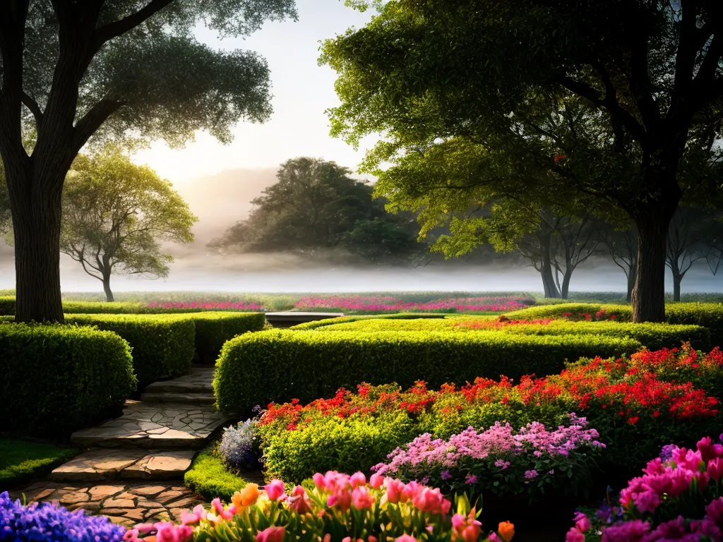 Fotos amanhecer jardim meditacao harmonia