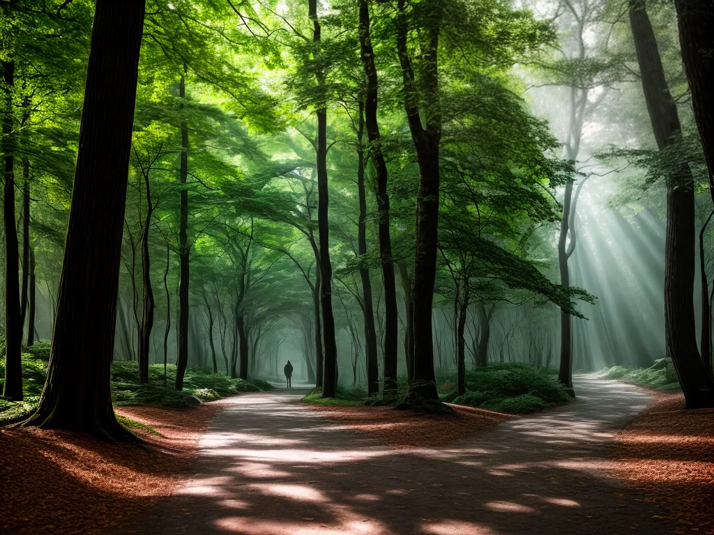 Fotos caminho floresta solitario sereno