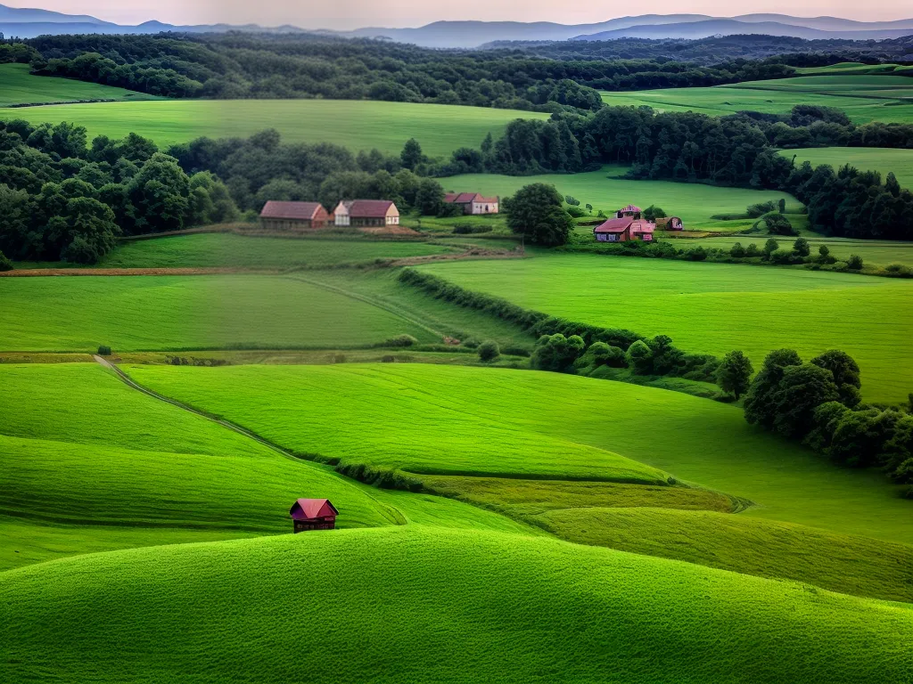 Fotos casa fazenda campos verdes paisagem