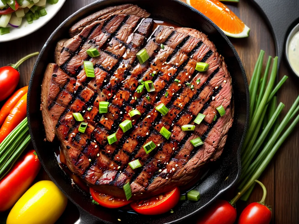 Fotos churrasco steak sucesso legumes