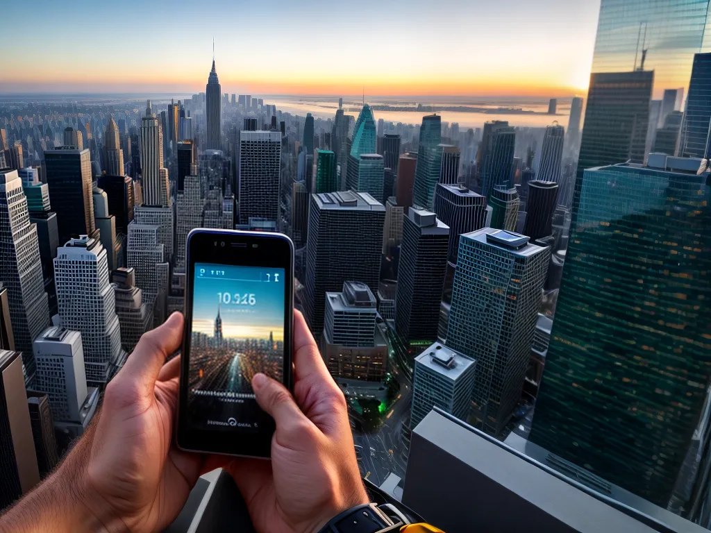 Fotos cidade smartphone apps usabilidade
