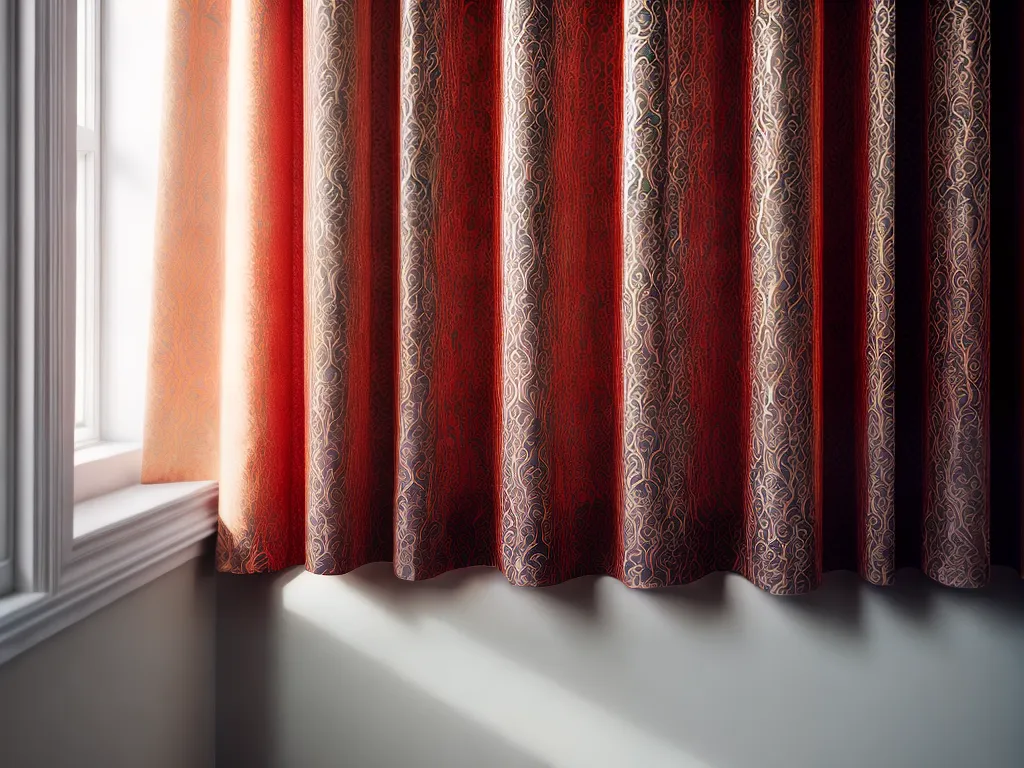 Fotos cortina sol colorida elegante