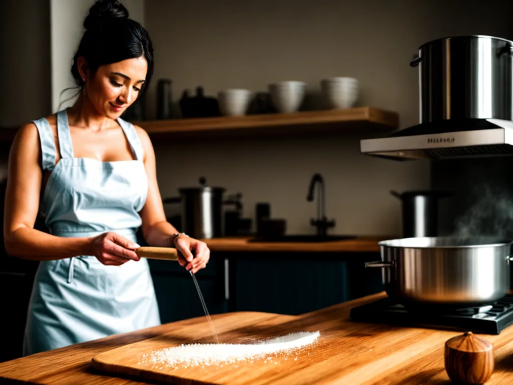 Fotos cozinha rolar massa gnocchi