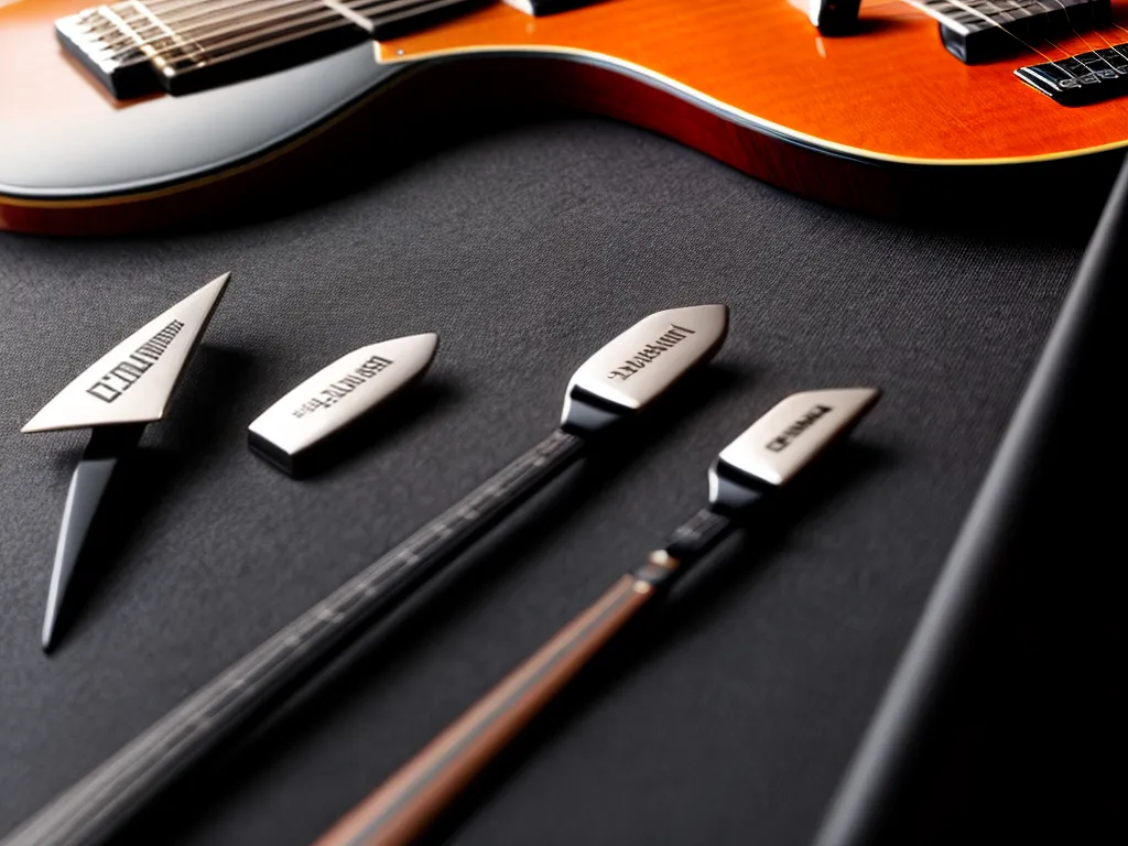 Fotos escolha perfeita palhetas guitarra