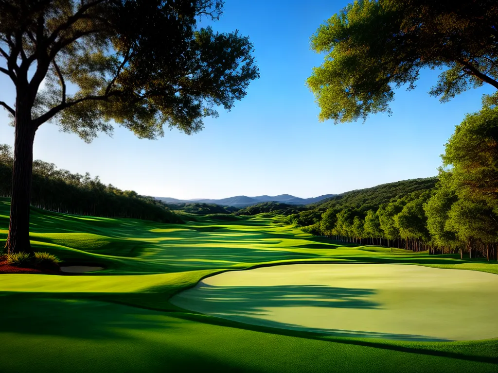 Fotos golfe campo ceu verde serenidade