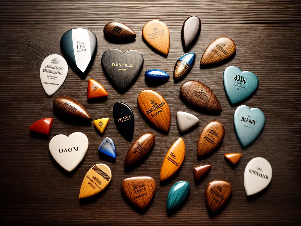 Fotos guitarra picks variedade estilo