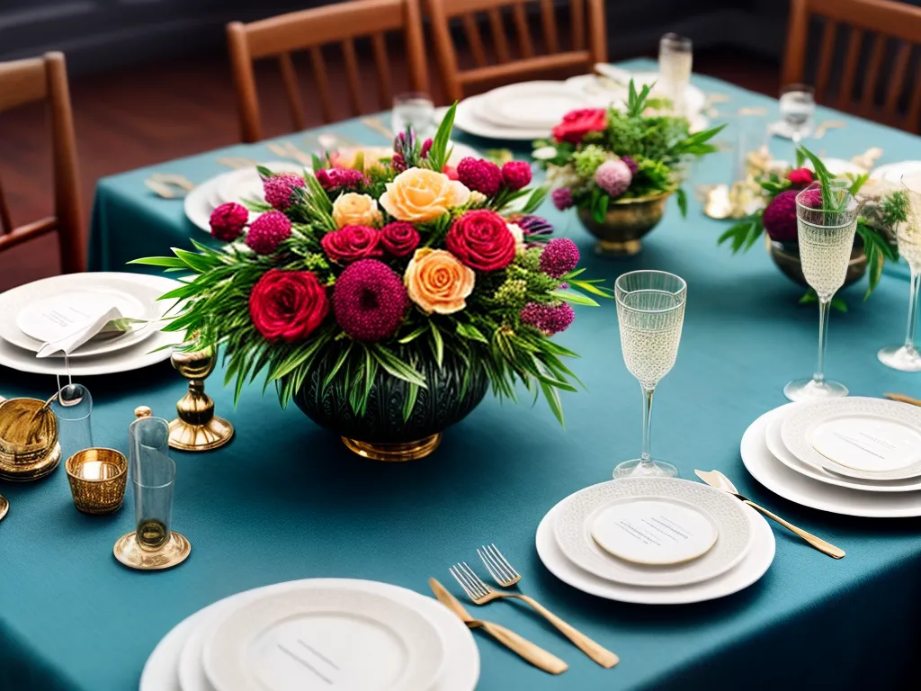 Fotos mesa jantar napkins coloridos elegantes