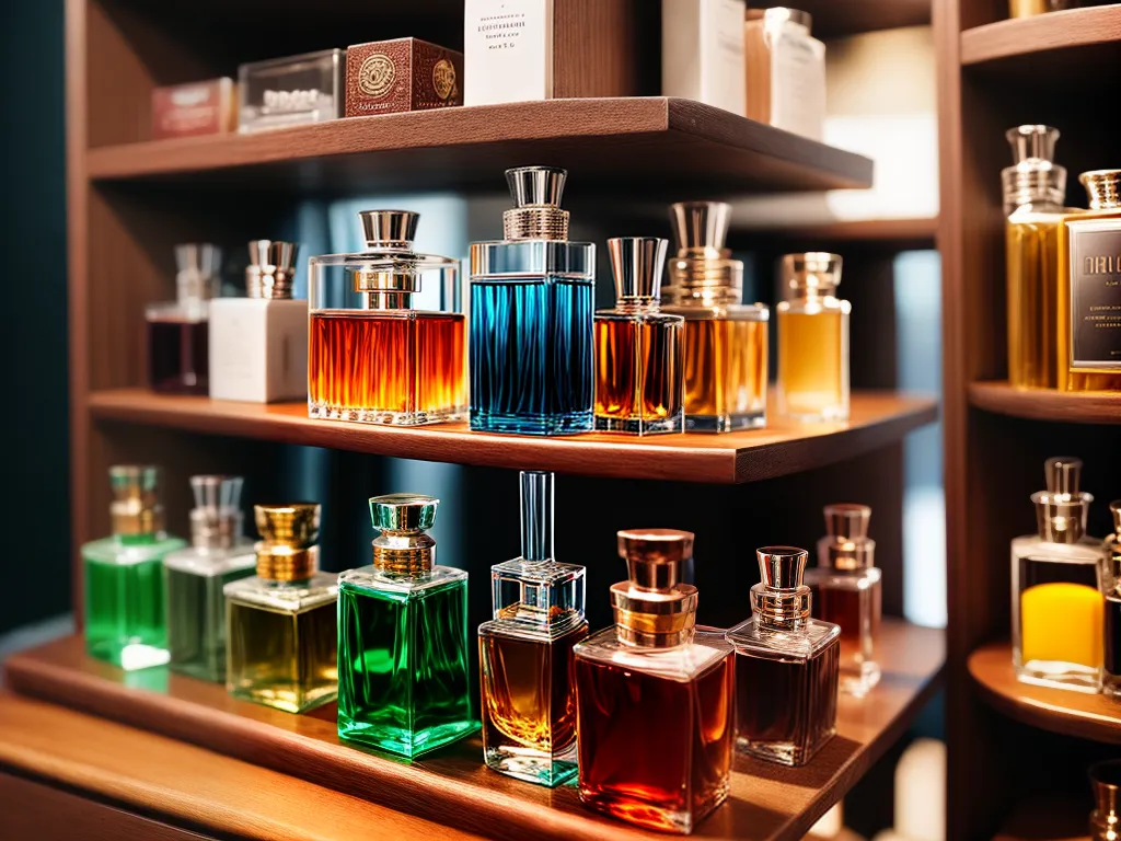 Fotos prateleira perfumes varios aromas