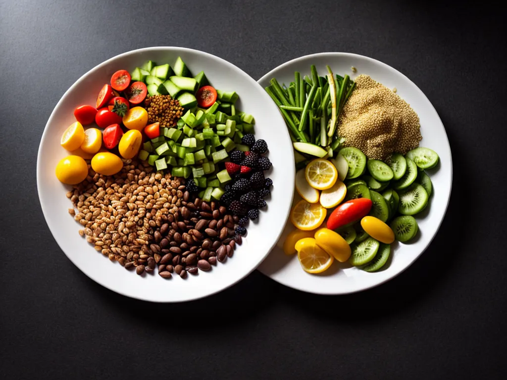 Fotos prato saudavel frutas legumes proteinas