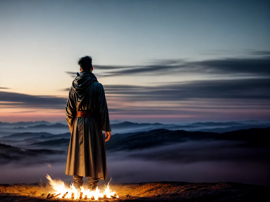 Fotos ritual mistico fogueira simbolos caldeus